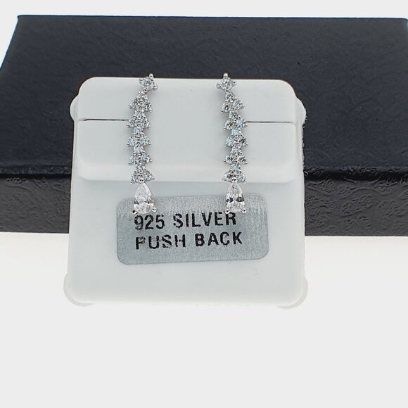 925 sterling silver luxury CZ earrings for women/girls, Best forRJUS2204 - Picture 2 of 9